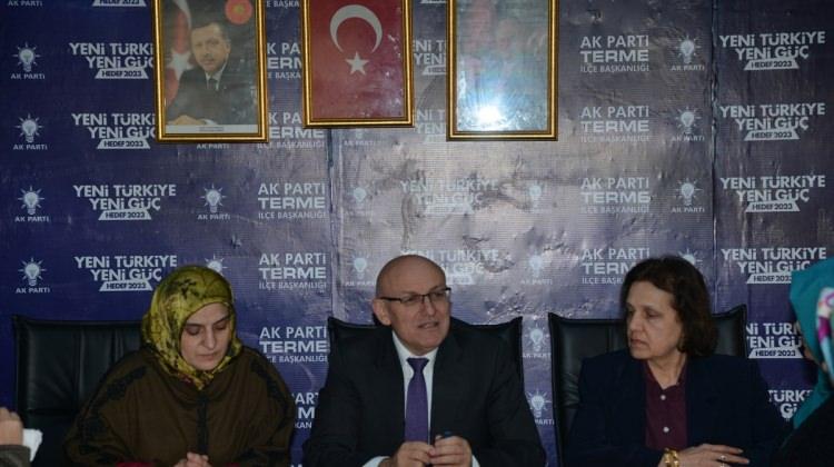 Terme Başkanı Kul, partisinin kadın kolları üyeleriyle buluştu