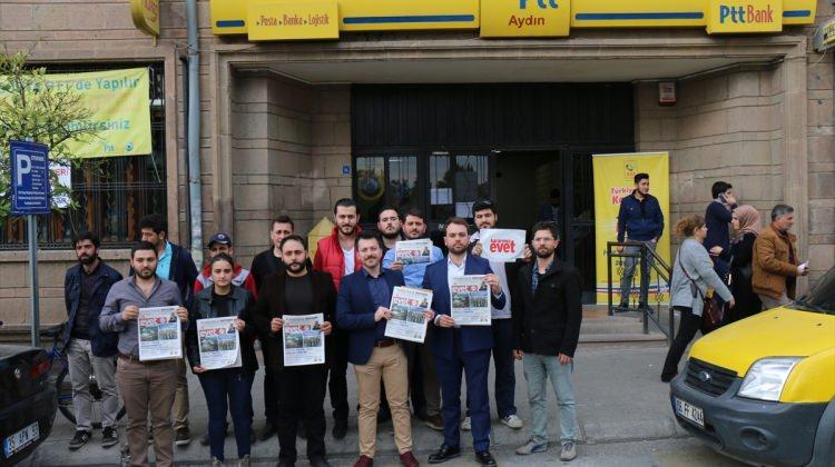 AK Partili gençler Kılıçdaroğlu'na "Evet" gazetesi gönderdi