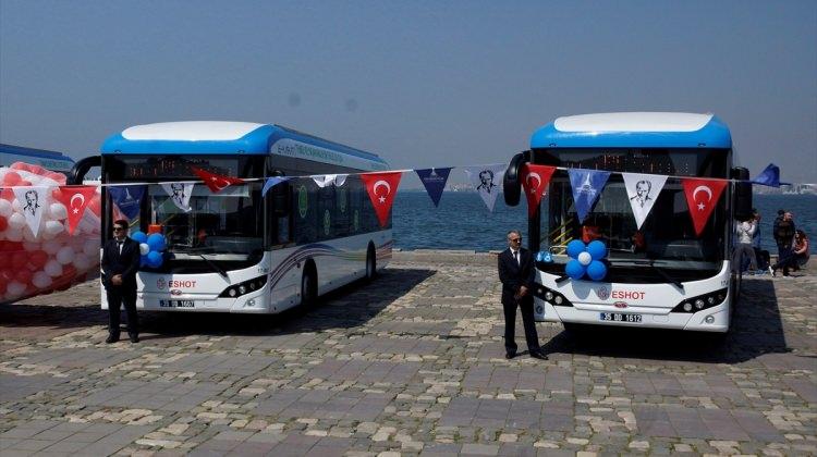 İzmir'de elektrikli otobüsler hizmete girdi