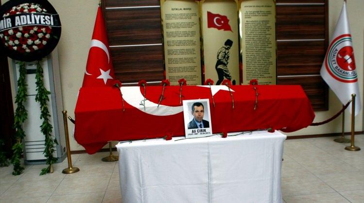 İzmir'de trafik kazasında ölen hakim için tören