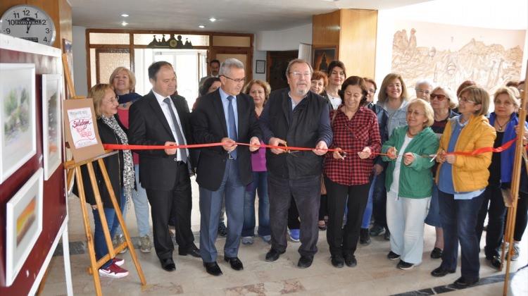Ürgüp'te suluboya resim sergisi açıldı