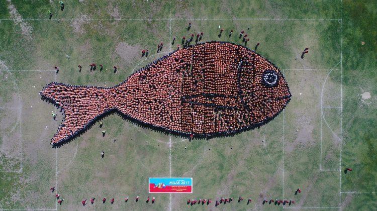 "En kalabalık balık figürü" rekor denemesi