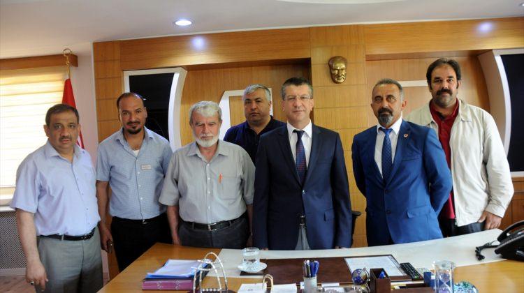 Kadirlili gazeteciler, Kaymakam Orhan'ı ziyaret etti
