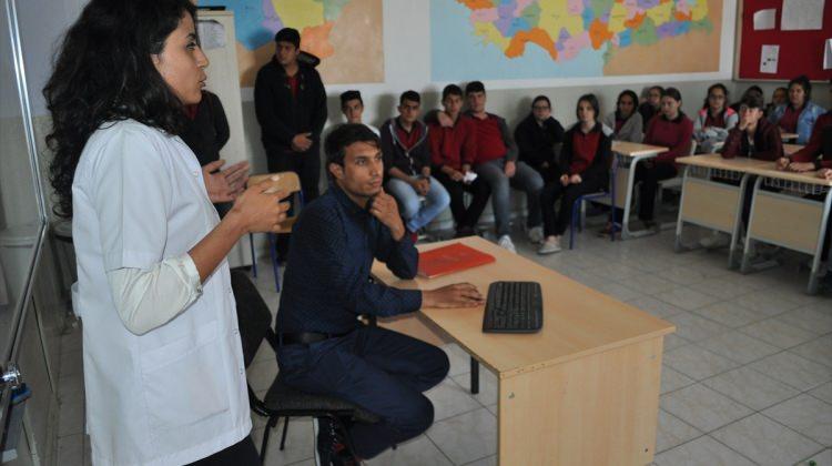 Abana'da öğrencilere kanser semineri