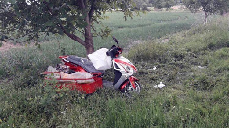 Kalp krizi geçiren motosiklet sürücüsü öldü