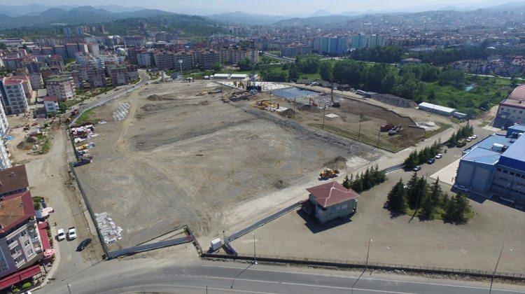 Ordu'ya yapılan yeni stadın temel betonu döküldü