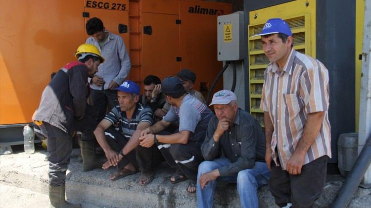 Ermenek'te maden işçilerinden iş bırakma eylemi