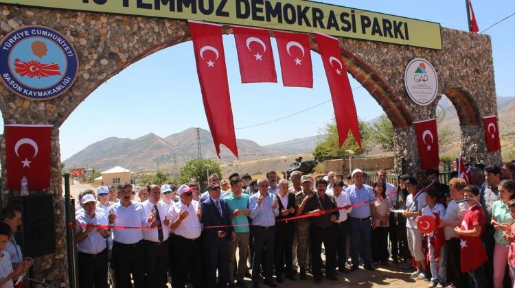 Helkıs Dağı'nın eteğinde "15 Temmuz Demokrasi Parkı"