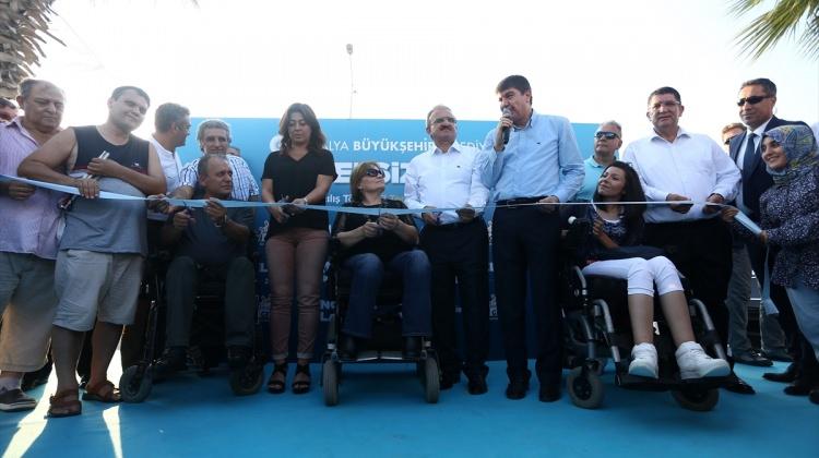Antalya'da "Engelsiz Plaj" açıldı