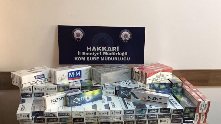 Hakkari'de kaçak sigara operasyonu
