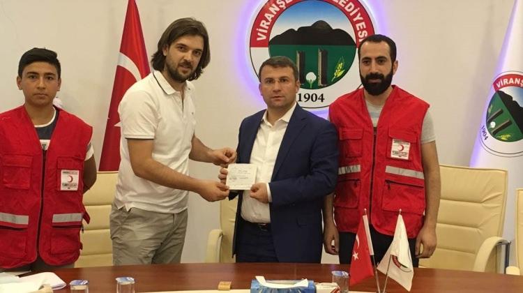 Kaymakam Çimşit'ten Türk Kızılayına kurban bağışı
