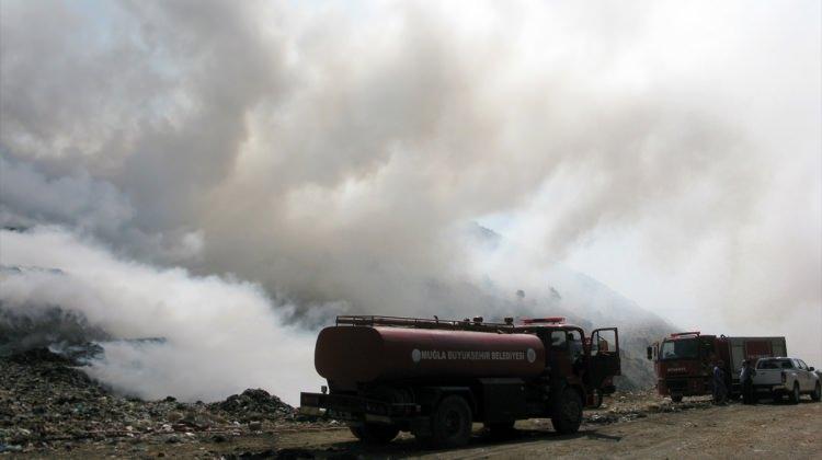 Bodrum'da katı atık depolama alanındaki yangın