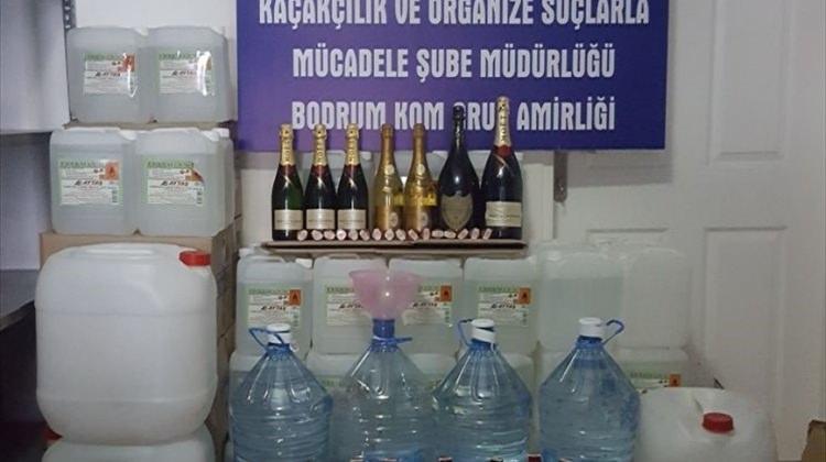 Bodrum'da sahte içki operasyonu