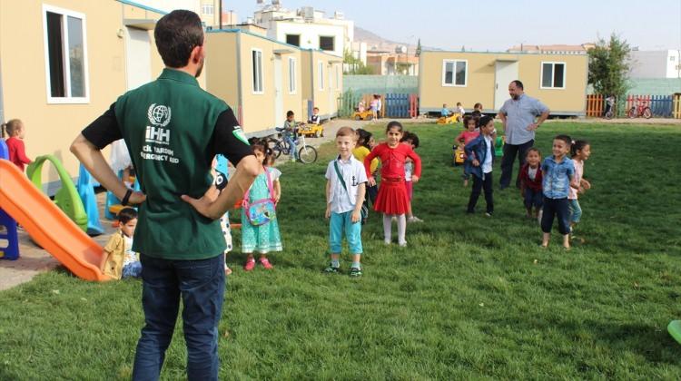Suriyeli yetimlerin anaokulu heyecanı