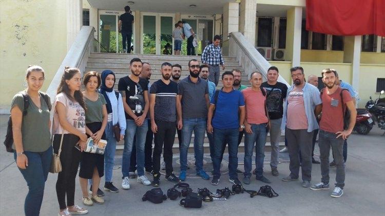 Nazilli'de gazetecilere yapılan saldırılara tepki