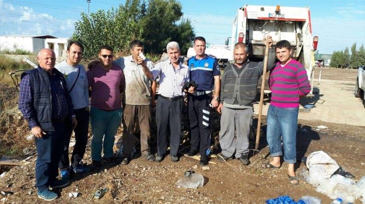 Kaybettiği 8 bin lira çöpten çıktı