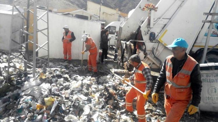 Kapıköy Sınır Kapısı'nda temizlik çalışması