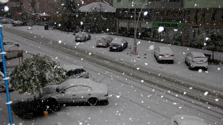 Seydişehir'de kar yağışı