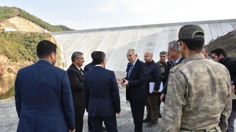 Hatay Valisi Ata, Büyük Karaçay Barajını inceledi