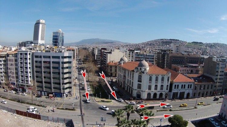 İzmir kent merkezinde yeni trafik düzeni