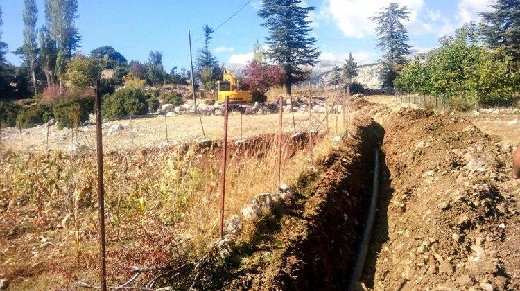 Kaş Yaylaçavdır'a kapalı devre sulama sistemi