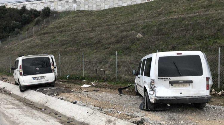 Uygulamadan dönen polis ekibi kaza yaptı: 2 yaralı