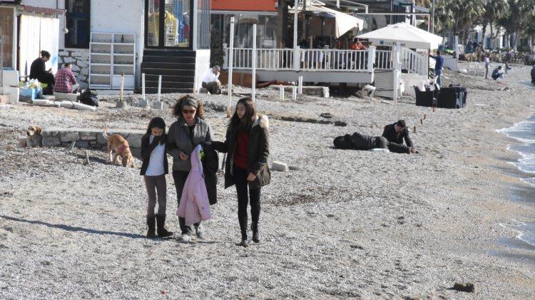Bodrum'da ocak güneşi sahilleri coşturdu