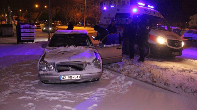 Konya'da kaza yapan aracın sürücüsü ölü bulundu