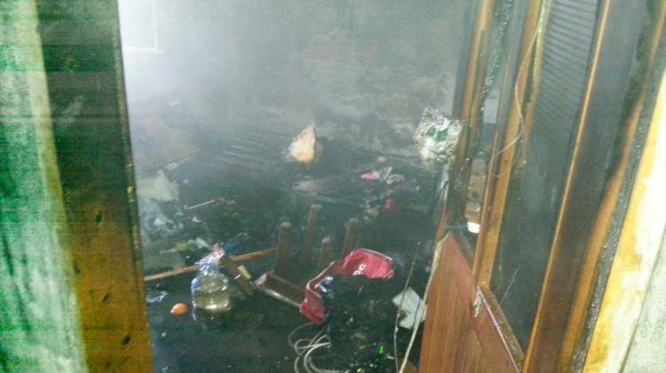 Giresun'da ev yangını: 1 yaralı