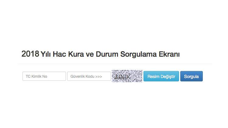 2018 Hac Kura Sonuclari Diyanet Sorgulama Sayfasi Guncel Haberleri