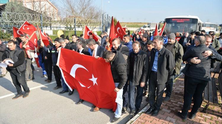 Belediye çalışanları "Zeytin Dalı" için gönüllü oldu