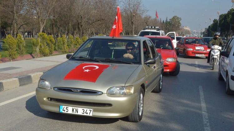 Manisa'da Zeytin Dalı Harekatı’na destek konvoyu