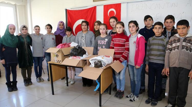 Ahıskalı öğrencilerden Mehmetçik'e destek