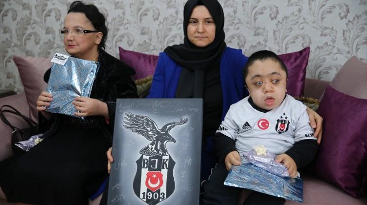 MPS hastası öğrencinin Beşiktaş hayali gerçek oldu