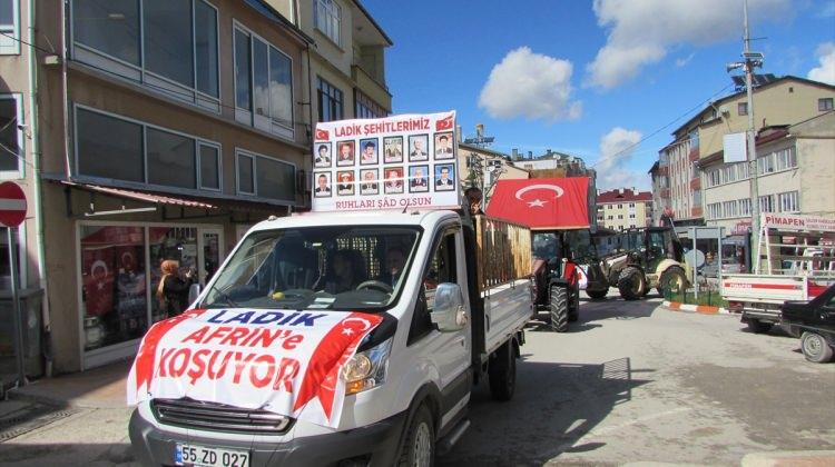 Ladik'te Zeytin Dalı Harekatı'na destek