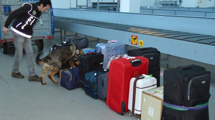 Ordu-Giresun Havalimanında uyuşturucu araması yapıldı