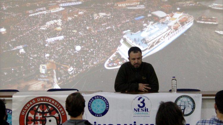 Mavi Marmara Baskını tanığı Bursa'da söyleşiye katıldı