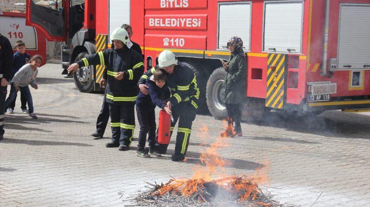 Bitlis'te yangın tatbikatı