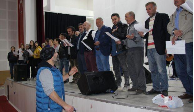 Havza'da Türk halk müziği korosu kuruldu