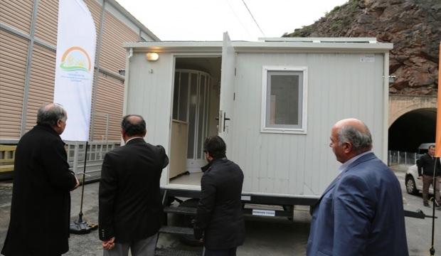 Artvin'de çobanlara seyyar çoban evi