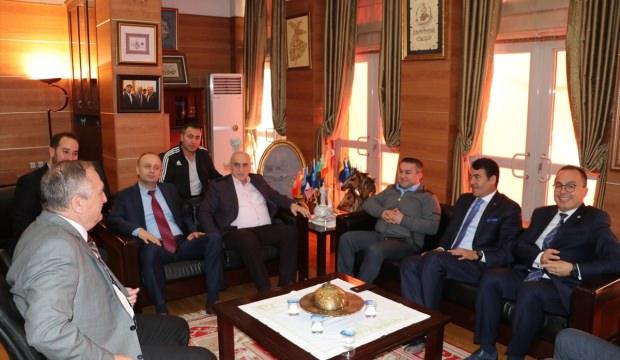 Federasyon başkanları Karakan ve Çelen, Başkan Yılmaz'ı ziyaret etti