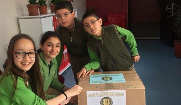 Edirneli öğrencilerden Afrin'deki Mehmetçik'e mektuplar