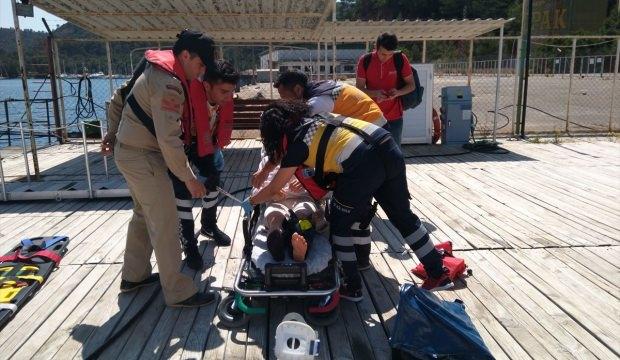 Muğla'da sahil güvenlik ekiplerinden "tıbbi tahliye"