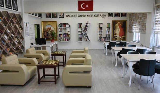 Gümüşhacıköy'de kütüphane açılışı