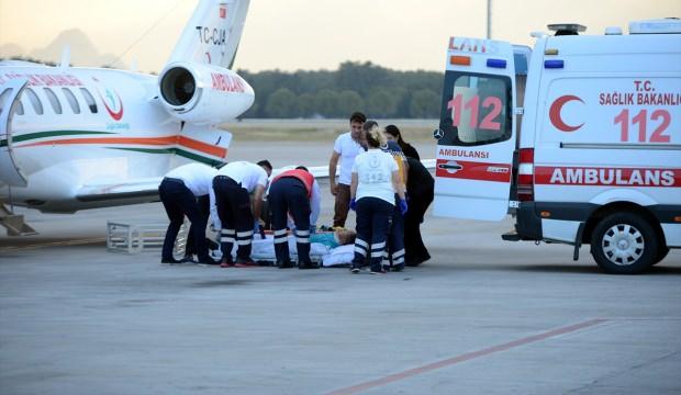 Uçak ambulans Koreli turist için havalandı