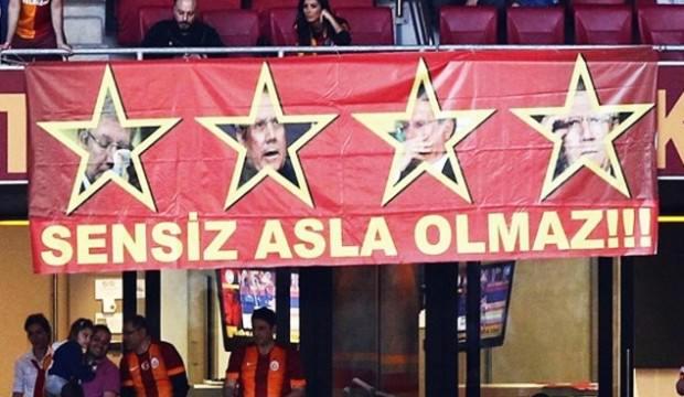 G.Saray tribününde 'Aziz Başkan' sesleri!