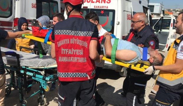 Sakarya'da yük asansörü düştü: 3 yaralı