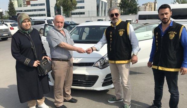 İstanbul'da çalınan otomobil Adana'da bulundu