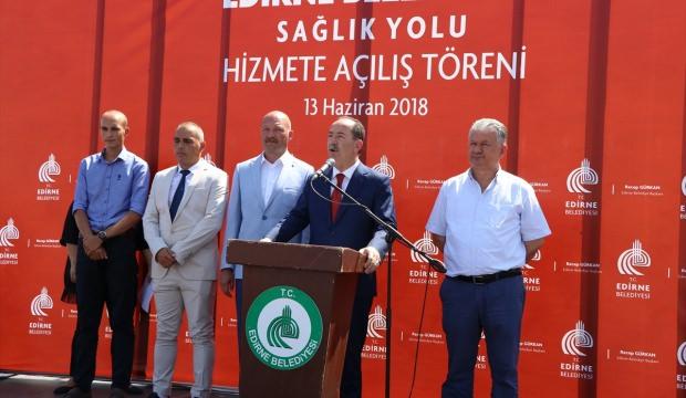Edirne'nin "Sağlık Yolu" ulaşıma açıldı