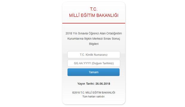 2018 Lgs Sinav Sonucu Aciklandi Meb Giris Sayfasi Egitim Haberleri Haber7